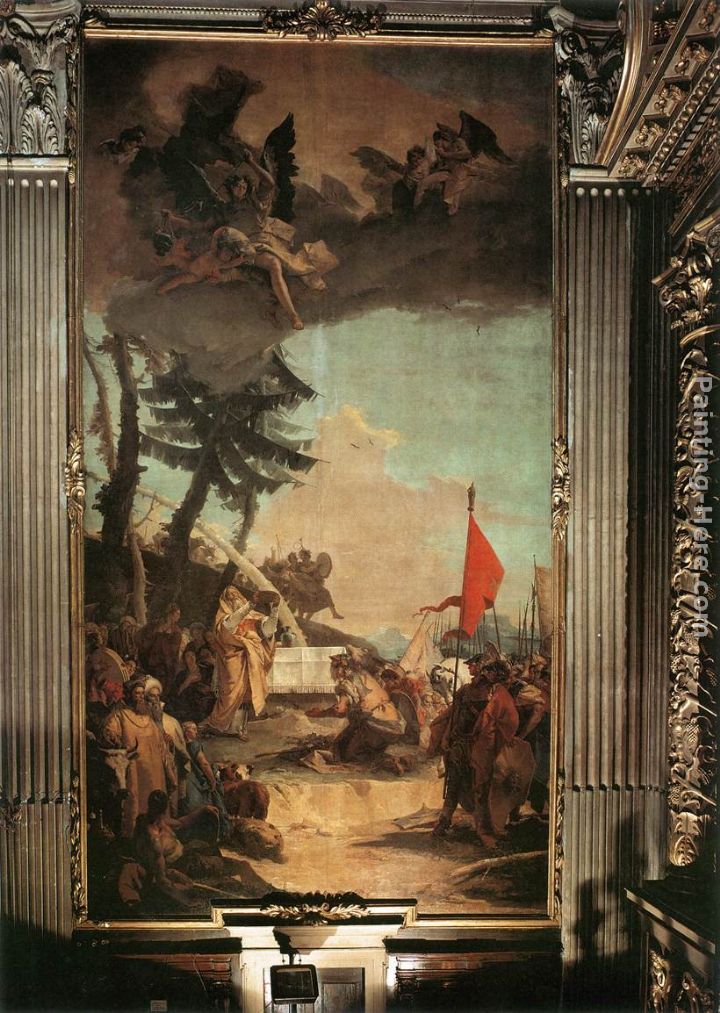 The Sacrifice of Melchizedek painting - Giovanni Battista Tiepolo The Sacrifice of Melchizedek art painting